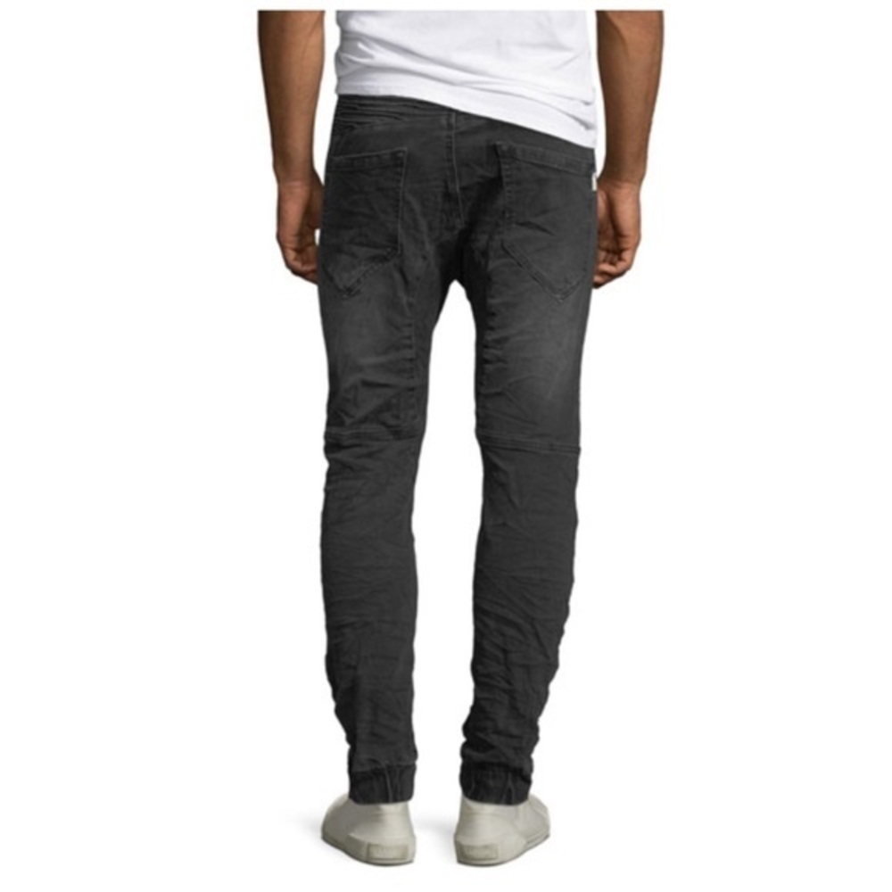 NXP Men's Slim-Fit Biker Knee-Panels Jeans Sz 34 - Picture 2 of 2